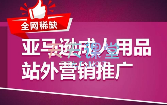 乐优出海·亚马逊成人用品站外影响推广-全网稀缺课程，跨境电商课