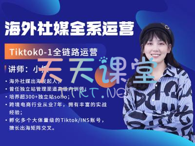 擦擦总·海外社媒全系运营-TikTok0-1全链路运营