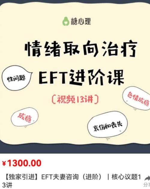 EFT夫妻咨询进阶核心13讲【共2.79 GB】